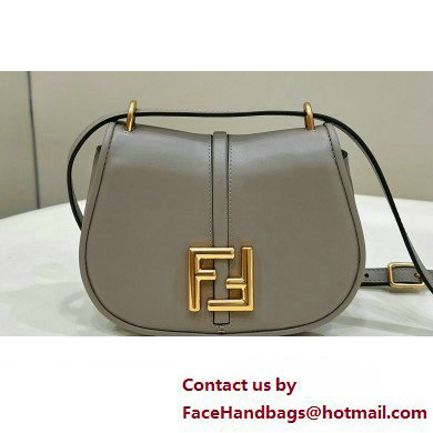 Fendi C Com Small bag in leather Gray 2023 - Click Image to Close
